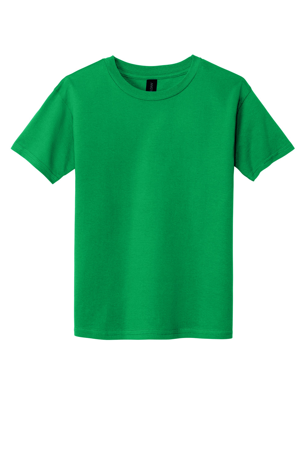 Gildan Youth Softstyle Short Sleeve Crewneck T-Shirt Irish Green Flat Front