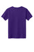 Gildan Youth Softstyle Short Sleeve Crewneck T-Shirt Purple Flat Back