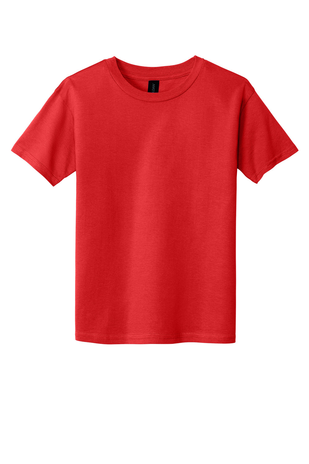 Gildan Youth Softstyle Short Sleeve Crewneck T-Shirt Red Flat Front
