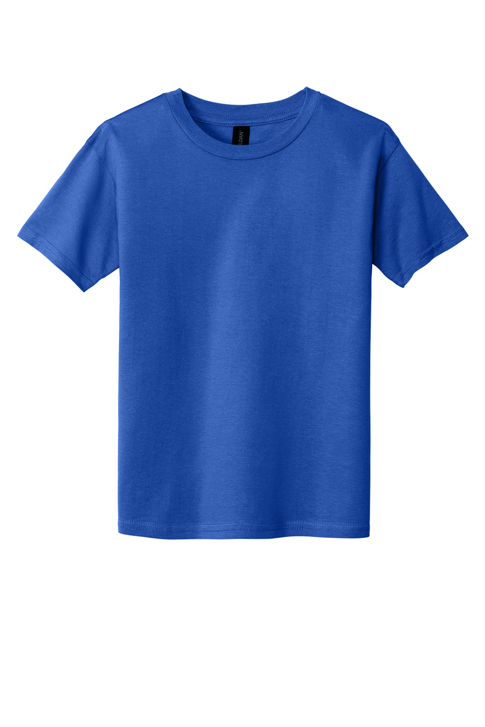 Gildan Youth Softstyle Short Sleeve Crewneck T-Shirt Royal Blue Flat Front
