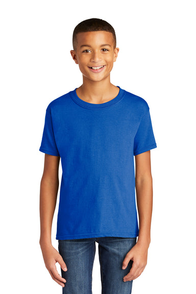 Gildan Youth Softstyle Short Sleeve Crewneck T-Shirt Royal Blue Front