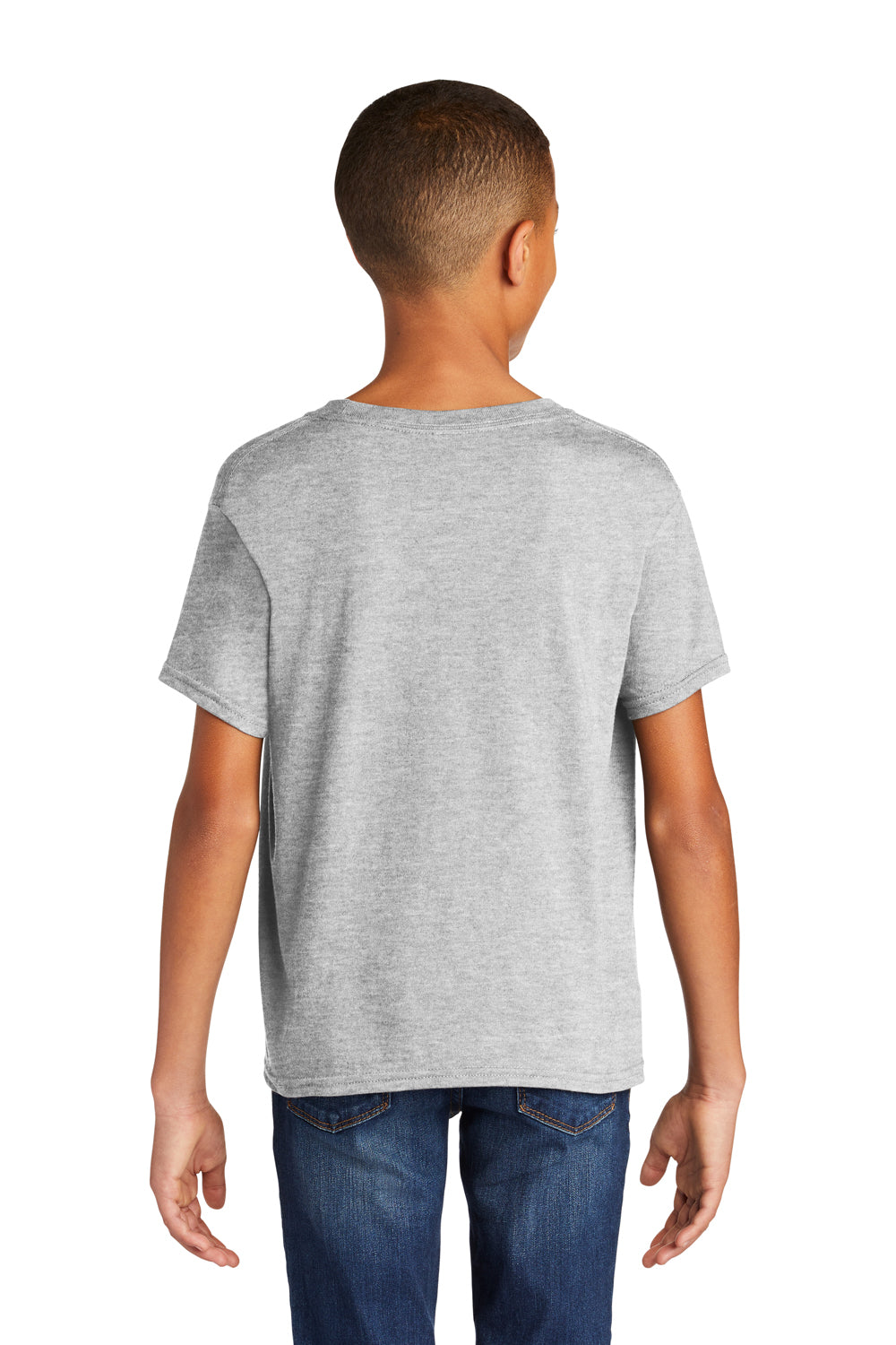 Gildan Youth Softstyle Short Sleeve Crewneck T-Shirt Sport Grey Back