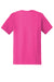 Gildan Mens Softstyle Short Sleeve Crewneck T-Shirt Heliconia Pink Flat Back