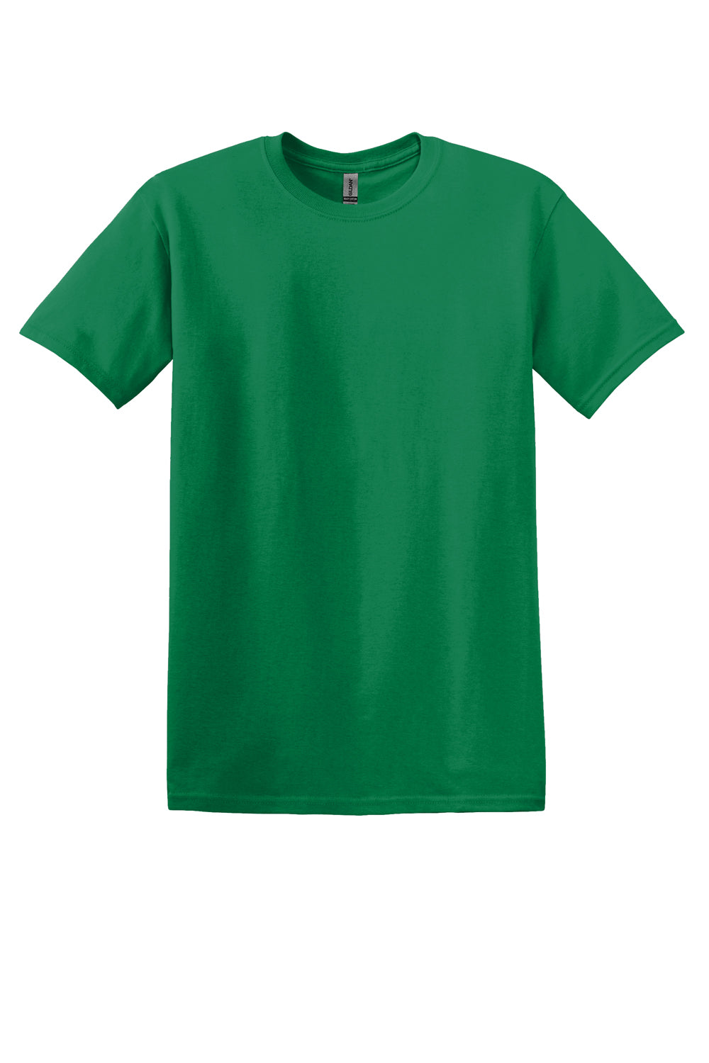 Gildan Mens Softstyle Short Sleeve Crewneck T-Shirt Kelly Green Flat Front