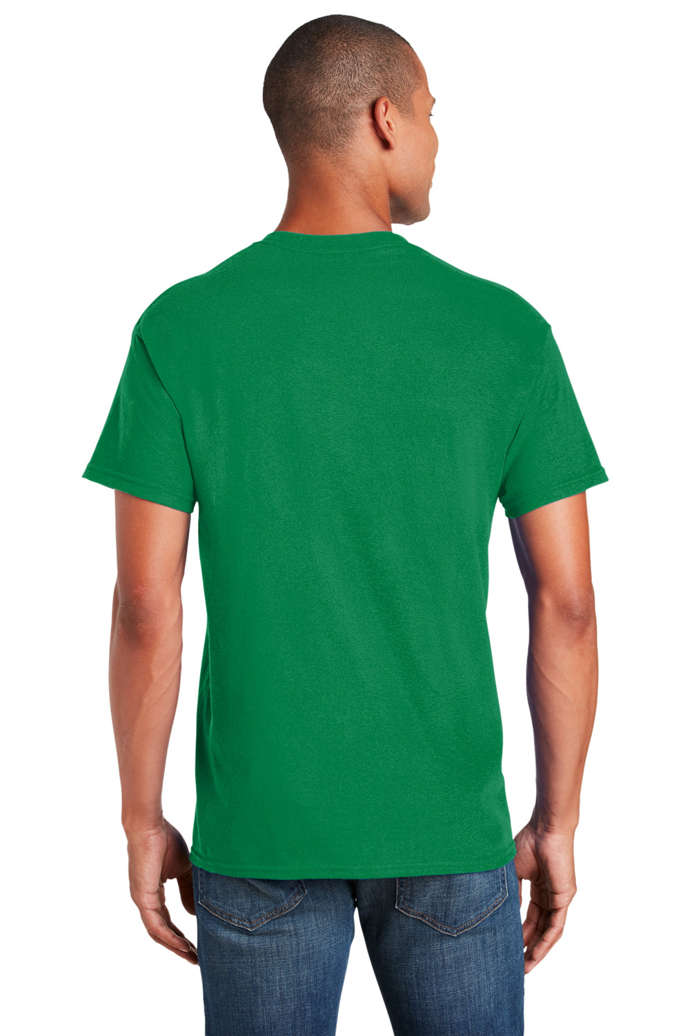 Gildan Mens Softstyle Short Sleeve Crewneck T-Shirt Kelly Green Back