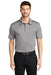 Port Authority K540P Mens Silk Touch Performance Moisture Wicking Short Sleeve Polo Shirt w/ Pocket Gusty Grey Front