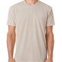 Next Level Mens Sueded Jersey Short Sleeve Crewneck T-Shirt - Sand - Closeout