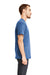 Next Level 6410 Mens Sueded Jersey Short Sleeve Crewneck T-Shirt Heather Cool Blue Side