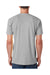 Next Level 6410 Mens Sueded Jersey Short Sleeve Crewneck T-Shirt Light Grey Back