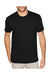 Next Level 6410 Mens Sueded Jersey Short Sleeve Crewneck T-Shirt Black Front