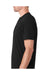Next Level 6410 Mens Sueded Jersey Short Sleeve Crewneck T-Shirt Black Side