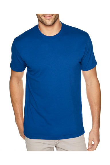 Next Level 6410 Mens Sueded Jersey Short Sleeve Crewneck T-Shirt Royal Blue Front