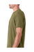 Next Level 6410 Mens Sueded Jersey Short Sleeve Crewneck T-Shirt Military Green Side