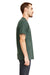 Next Level 6410 Mens Sueded Jersey Short Sleeve Crewneck T-Shirt Heather Forest Green Side