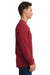 Next Level 6411 Sueded Jersey Long Sleeve Crewneck T-Shirt Cardinal Red Side