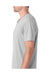 Next Level 6440 Mens Sueded Jersey Short Sleeve V-Neck T-Shirt Light Grey Side