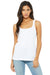 Bella + Canvas 6488 Womens Relaxed Jersey Tank Top White Front