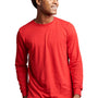 Russell Athletic Mens Dri-Power Moisture Wicking Performance Long Sleeve Crewneck T-Shirt - True Red - NEW