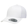 Yupoong Mens Adjustable Trucker Hat - White