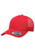 Yupoong 6506 Mens Adjustable Trucker Hat Red Front