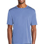Port & Company Mens Dry Zone Performance Moisture Wicking Short Sleeve Crewneck T-Shirt - Carolina Blue