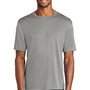 Port & Company Mens Dry Zone Performance Moisture Wicking Short Sleeve Crewneck T-Shirt - Concrete Grey