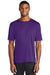 Port & Company PC380 Mens Dry Zone Performance Moisture Wicking Short Sleeve Crewneck T-Shirt Team Purple Front