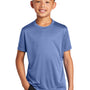 Port & Company Youth Dry Zone Performance Moisture Wicking Short Sleeve Crewneck T-Shirt - Carolina Blue
