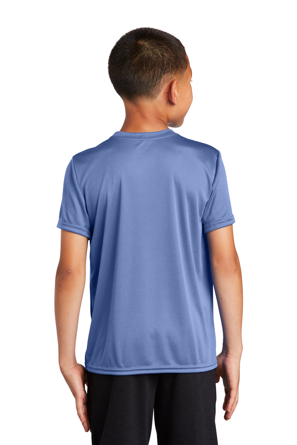 Port & Company PC380Y Youth Dry Zone Performance Moisture Wicking Short Sleeve Crewneck T-Shirt Carolina Blue Back