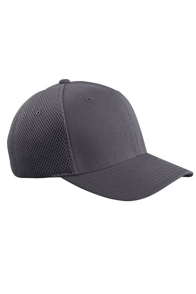 Flexfit 6533 Mens Stretch Fit Hat Dark Grey Front