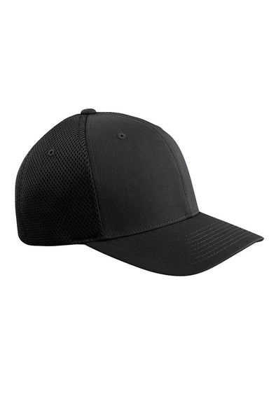 Flexfit 6533 Mens Stretch Fit Hat Black Front