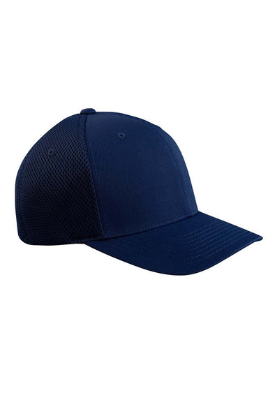 Flexfit 6533 Mens Stretch Fit Hat Navy Blue Front