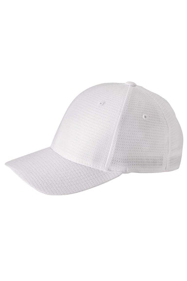 Flexfit 6572 Mens Cool & Dry Moisture Wicking Stretch Fit Hat White Front