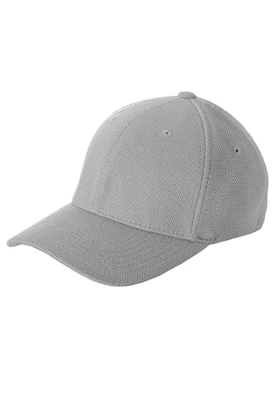Flexfit 6577CD Mens Cool & Dry Moisture Wicking Stretch Fit Hat Silver Grey Front