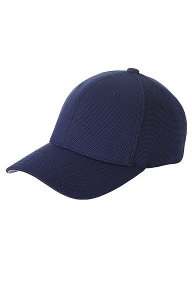 Flexfit 6577CD Mens Cool & Dry Moisture Wicking Stretch Fit Hat Navy Blue Front