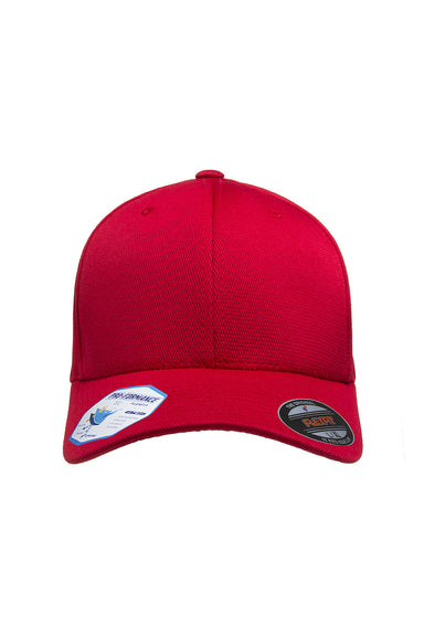 Flexfit 6597 Mens Cool & Dry Moisture Wicking Stretch Fit Hat Red Front