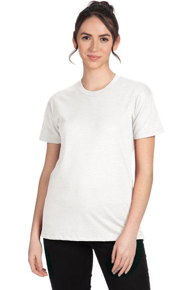 Next Level 6600 Womens Relaxed CVC Short Sleeve Crewneck T-Shirt White Front