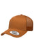 Yupoong 6606 Mens Adjustable Trucker Hat Caramel Brown Front