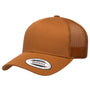 Yupoong Mens Adjustable Trucker Hat - Caramel Brown