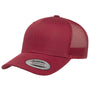 Yupoong Mens Adjustable Trucker Hat - Cranberry Red