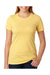 Next Level 6610 Womens CVC Jersey Short Sleeve Crewneck T-Shirt Yellow Front