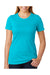Next Level 6610 Womens CVC Jersey Short Sleeve Crewneck T-Shirt Bondi Blue Front