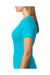 Next Level 6610 Womens CVC Jersey Short Sleeve Crewneck T-Shirt Bondi Blue Side