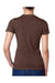 Next Level 6610 Womens CVC Jersey Short Sleeve Crewneck T-Shirt Espresso Brown Back