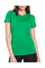 Next Level 6610 Womens CVC Jersey Short Sleeve Crewneck T-Shirt Kelly Green Front