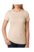 Next Level 6610 Womens CVC Jersey Short Sleeve Crewneck T-Shirt Cream Front