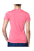 Next Level 6610 Womens CVC Jersey Short Sleeve Crewneck T-Shirt Hot Pink Back