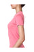 Next Level 6610 Womens CVC Jersey Short Sleeve Crewneck T-Shirt Hot Pink Side