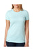 Next Level 6610 Womens CVC Jersey Short Sleeve Crewneck T-Shirt Ice Blue Front