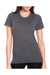 Next Level 6610 Womens CVC Jersey Short Sleeve Crewneck T-Shirt Charcoal Grey Front